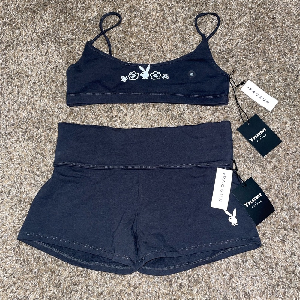 NWT-playboy X Pacsun shorts set